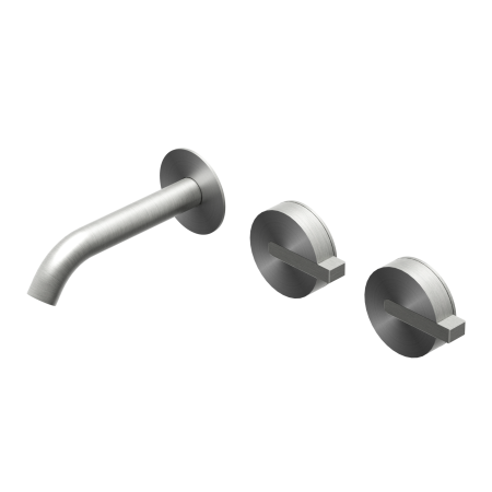 DOT316 ROUND WALL-MOUNTED STAINLESS STEEL BASIN MIXER