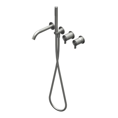 DOT316 ROUND BUILT-IN MIXER FOR STAINLESS STEEL BATHTUB