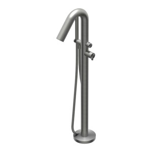 DOT316 ROUND COLONNA BORDO VASCA DA TERRA INOX
