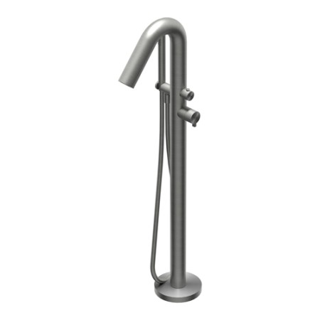DOT316 ROUND BATHTUB EDGE COLUMN IN STAINLESS STEEL FROM THE GROUND