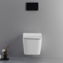 Ailin Set Wall-Hung Toilet and Bidet Without Rim Soft Close Seat BIANCO LUCIDO