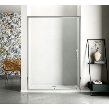 GRANDE NICHE 1 SLIDING DOOR CHROME PROFILE CLEAR GLASS