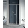 FORMICA 3 NICHE FOLDING DOOR CHROME PROFILE CLEAR GLASS