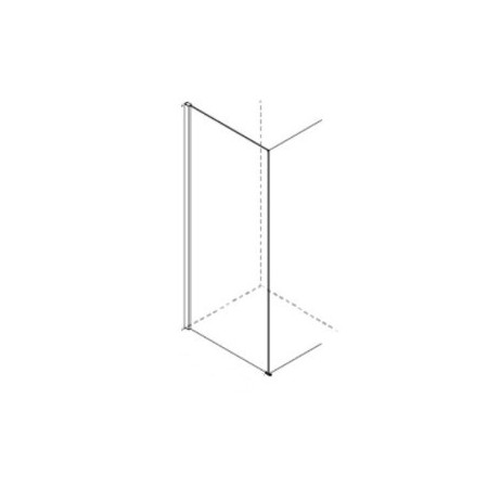 LATO FISSO x FORMICA ANGOLO SOFFIETTO CROMO TRASPARENTE