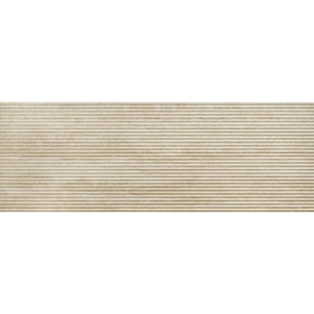 TRAVERTINO WALL VEIN BEIGE STRUTTURA PLI 3D 40X120 RETT.