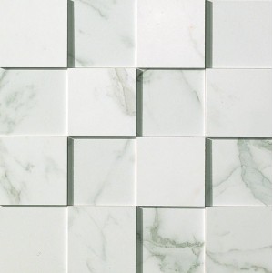 MARVEL CALACATTA EXTRA MOSAICO 3D 30X30