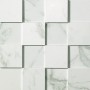 MARVEL CALACATTA EXTRA MOSAICO 3D 30X30
