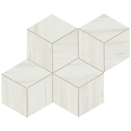 MARVEL STONE MOSAICO ESAGONO BIANCO DOLOMITE 30X35 LAPPATO