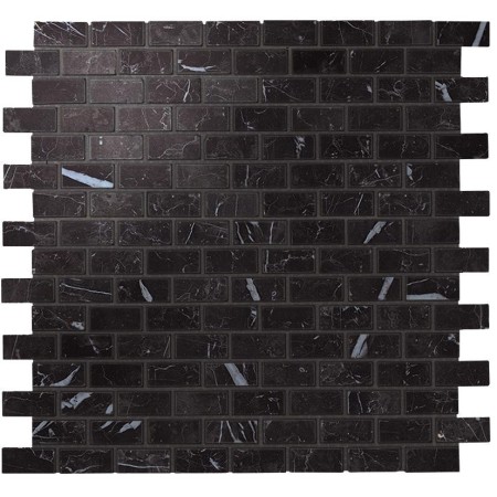MARVEL STONE MOS. NERO MARQUINA 29,8x29,8 LAPPATO BURATTATO