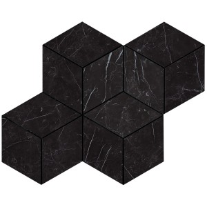 MARVEL STONE MOSAICO ESAGONO NERO MARQUINA 30X35 LAPPATO
