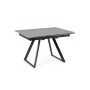 REETA EXTENDABLE TABLE BLACK/GREY 120/180X90