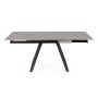 REETA EXTENDABLE TABLE BLACK/GREY 120/180X90