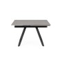 REETA EXTENDABLE TABLE BLACK/GREY 120/180X90