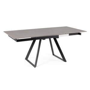 REETA EXTENDABLE TABLE BLACK/GREY 120/180X90