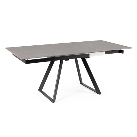 REETA EXTENDABLE TABLE BLACK/GREY 120/180X90