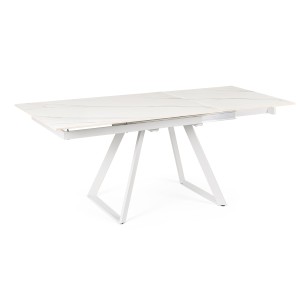 REETA EXTENDABLE TABLE WHITE/WHITE 120/180X90