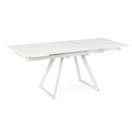 REETA EXTENDABLE TABLE WHITE/WHITE 120/180X90