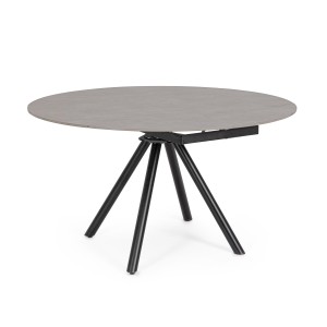 TAVOLO ALLUNGABILE RAUNI D87/135 NERO/GRIGIO