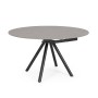RAUNI EXTENDABLE TABLE D87/135 BLACK/GRAY