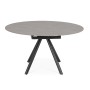 RAUNI EXTENDABLE TABLE D87/135 BLACK/GRAY