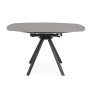 RAUNI EXTENDABLE TABLE D87/135 BLACK/GRAY