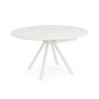 EXTENDABLE TABLE RAUNI WHITE/WHITE D87/135