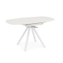 EXTENDABLE TABLE RAUNI WHITE/WHITE D87/135