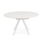 EXTENDABLE TABLE RAUNI WHITE/WHITE D87/135