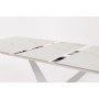EXTENDABLE TABLE JOHANNES WHITE 160-200X90