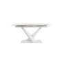 EXTENDABLE TABLE JOHANNES WHITE 160-200X90