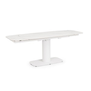 JEREMIAS WHITE EXTENDABLE TABLE 140-200X80