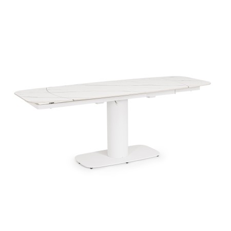 JEREMIAS WHITE EXTENDABLE TABLE 140-200X80