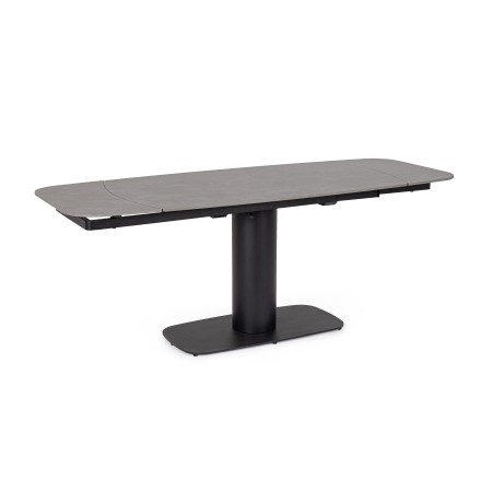 JEREMIAS BLACK EXTENDABLE TABLE 140-200X80