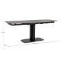 JEREMIAS BLACK EXTENDABLE TABLE 140-200X80