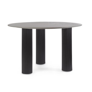 TAVOLO BAMIRA NERO D120