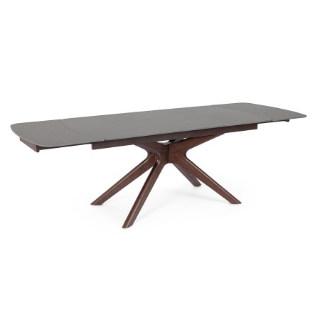 MARITTA EXTENDABLE TABLE WALNUT GRAY 170/250X90