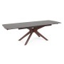 MARITTA EXTENDABLE TABLE WALNUT GRAY 170/250X90