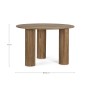 TAVOLO DACCA BROWN D120