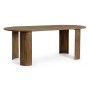 TAVOLO ORLANDO OVALE BROWN 210X100