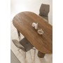 TAVOLO ORLANDO OVALE BROWN 210X100