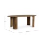 TAVOLO ORLANDO OVALE BROWN 210X100