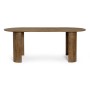 TAVOLO ORLANDO OVALE BROWN 210X100