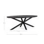 HASTINGS OVAL TABLE L200X110