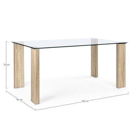 NEW ARLEY TABLE NATURE L160X90