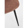 SEDIA NEW IRELIA NERO/MICROF.COGNAC