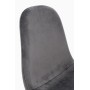 SEDIA NEW IRELIA NERO/VELLUTO GRIGIO SCURO