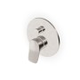 BRIM BATHTUB-SHOWER MIXER WITH DIVERTER BRUSHED NICKEL