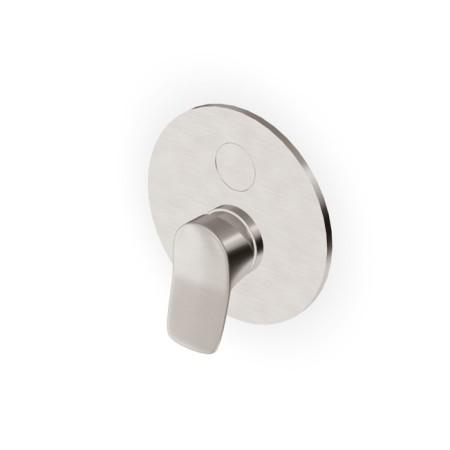 BRIM BATHTUB-SHOWER MIXER WITH DIVERTER BRUSHED NICKEL
