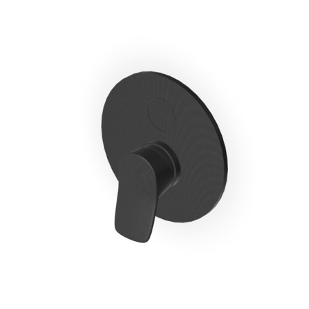 BRIM BATHTUB-SHOWER MIXER WITH DIVERTER MATT EMBOSSED BLACK