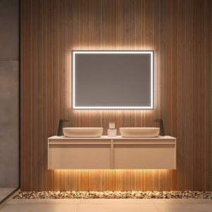 FRANCIA MIRROR WITH BACKLIT AND FRONT LIGHT